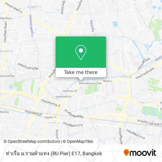 ท่าเรือ ม.รามคำแหง (RU Pier) E17 map