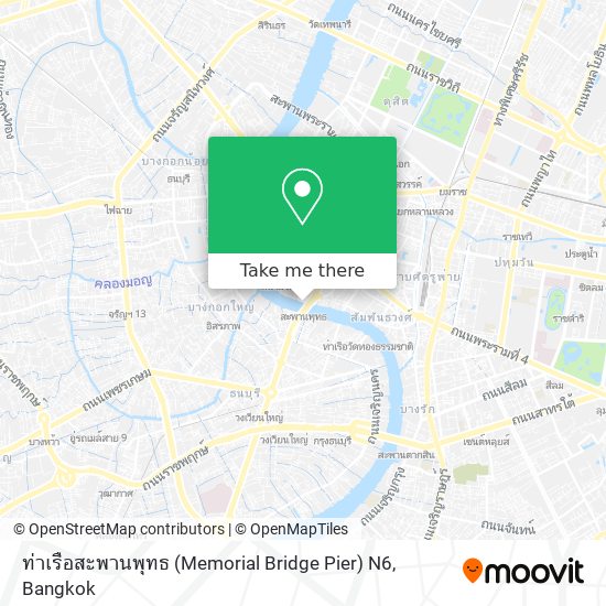 ท่าเรือสะพานพุทธ (Memorial Bridge Pier) N6 map