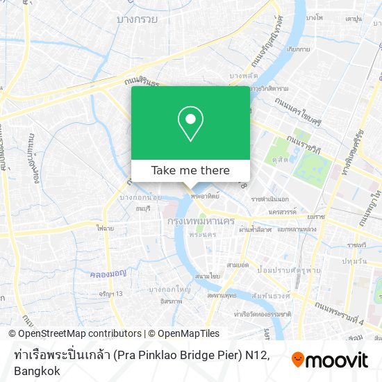 ท่าเรือพระปิ่นเกล้า (Pra Pinklao Bridge Pier) N12 map