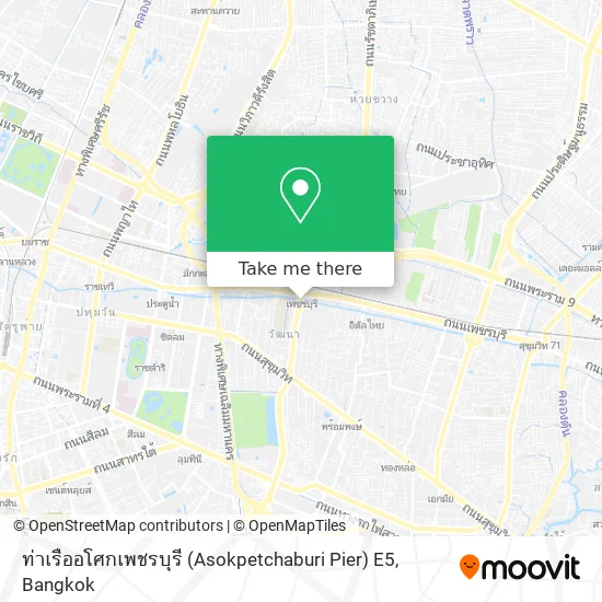 ท่าเรืออโศกเพชรบุรี (Asokpetchaburi Pier) E5 map