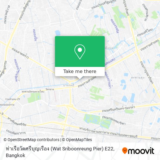 ท่าเรือวัดศรีบุญเรือง (Wat Sriboonreung Pier) E22 map
