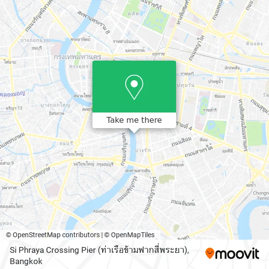 Si Phraya Crossing Pier (ท่าเรือข้ามฟากสี่พระยา) map