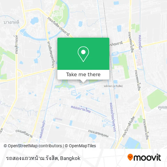 รถสองแถวหน้าม.รังสิต map