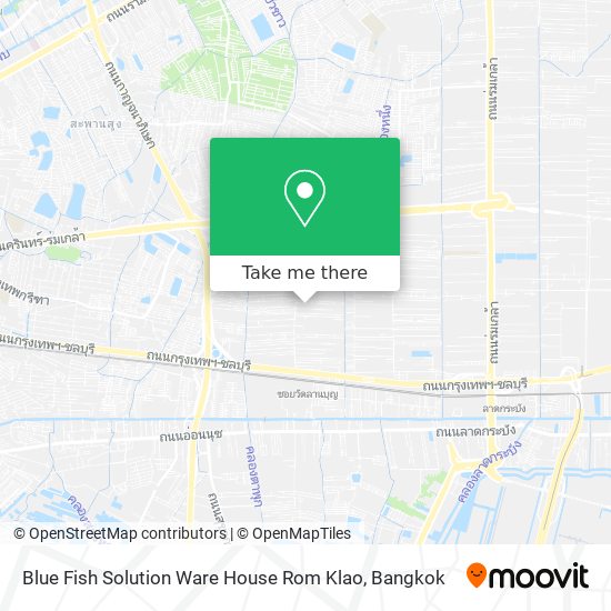 Blue Fish Solution Ware House Rom Klao map