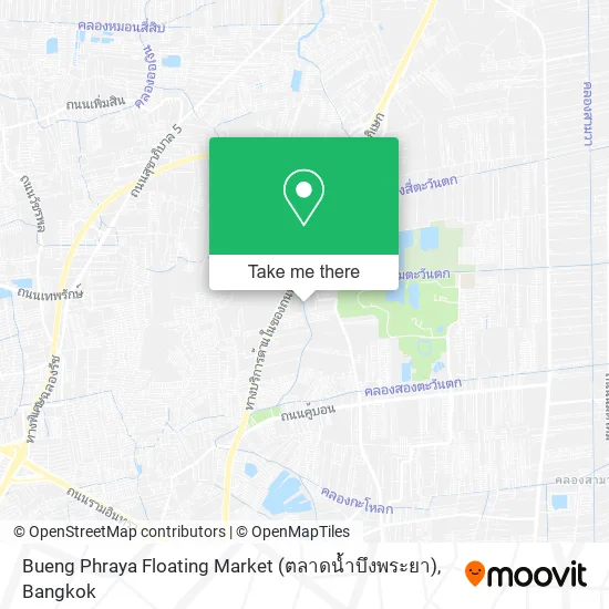 Bueng Phraya Floating Market (ตลาดน้ำบึงพระยา) map