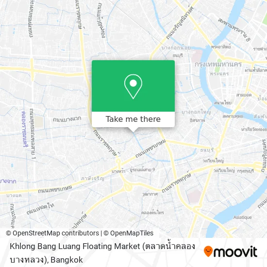 Khlong Bang Luang Floating Market (ตลาดน้ำคลองบางหลวง) map