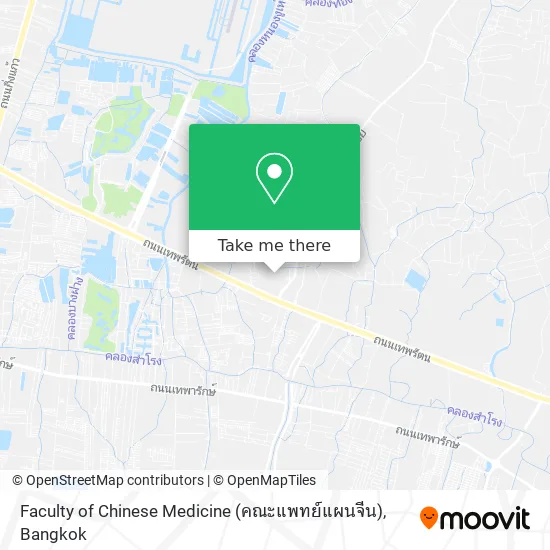 Faculty of Chinese Medicine (คณะแพทย์แผนจีน) map