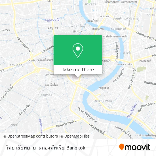 วิทยาลัยพยาบาลกองทัพเรือ map