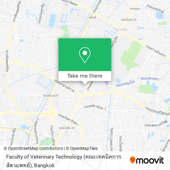 Faculty of Veterinary Technology (คณะเทคนิคการสัตวแพทย์) map
