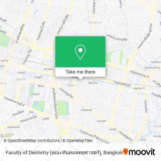 Faculty of Dentistry (คณะทันตแพทยศาสตร์) map