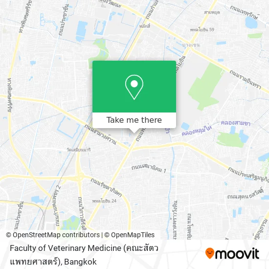 Faculty of Veterinary Medicine (คณะสัตวแพทยศาสตร์) map