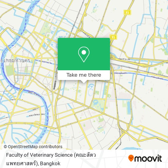 Faculty of Veterinary Science (คณะสัตวแพทยศาสตร์) map