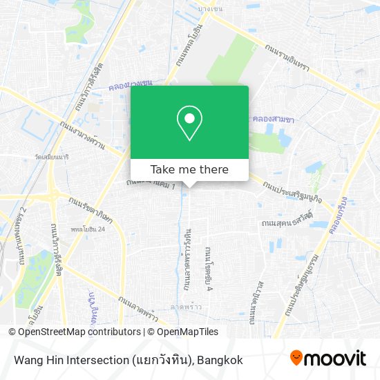 Wang Hin Intersection (แยกวังหิน) map