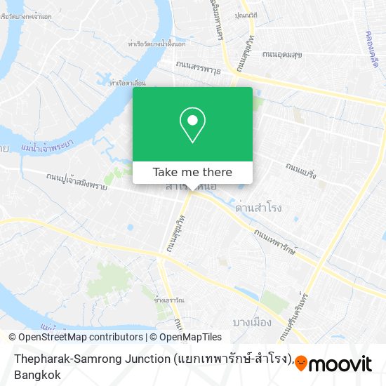 Thepharak-Samrong Junction (แยกเทพารักษ์-สําโรง) map