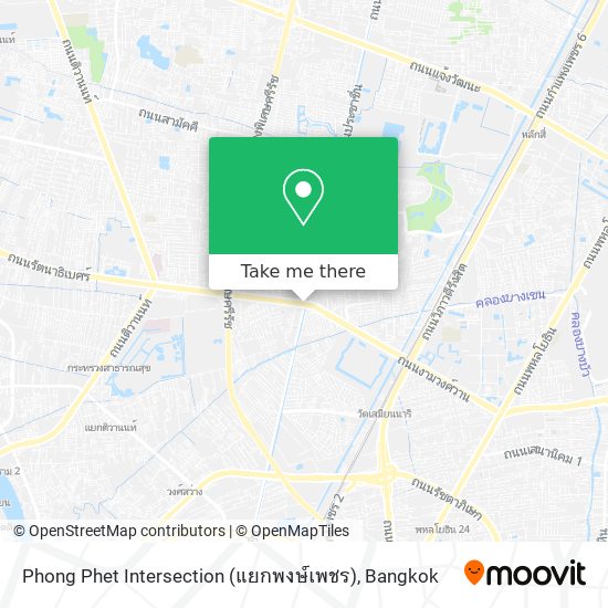 Phong Phet Intersection (แยกพงษ์เพชร) map