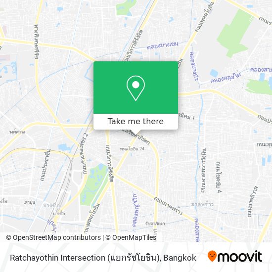 Ratchayothin Intersection (แยกรัชโยธิน) map