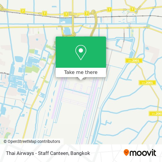 Thai Airways - Staff Canteen map
