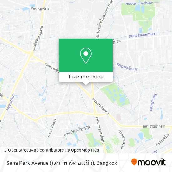 Sena Park Avenue (เสนาพาร์ค อเวนิว) map