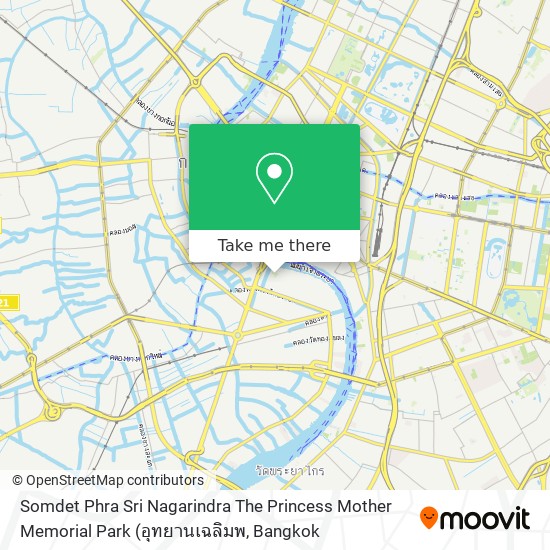 Somdet Phra Sri Nagarindra The Princess Mother Memorial Park map