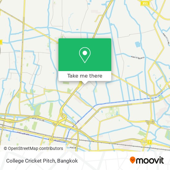 College Cricket Pitch map