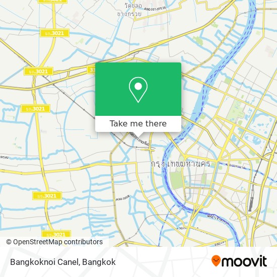 Bangkoknoi Canel map