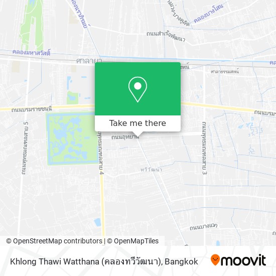Khlong Thawi Watthana (คลองทวีวัฒนา) map