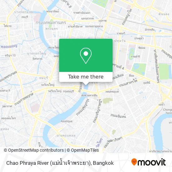 Chao Phraya River (แม่น้ำเจ้าพระยา) map
