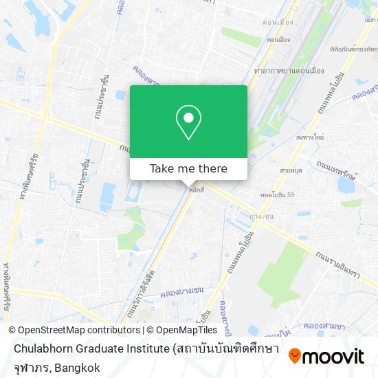 Chulabhorn Graduate Institute map
