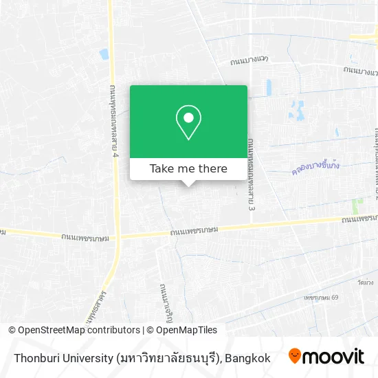 Thonburi University (มหาวิทยาลัยธนบุรี) map