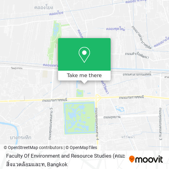 Faculty Of Environment and Resource Studies map