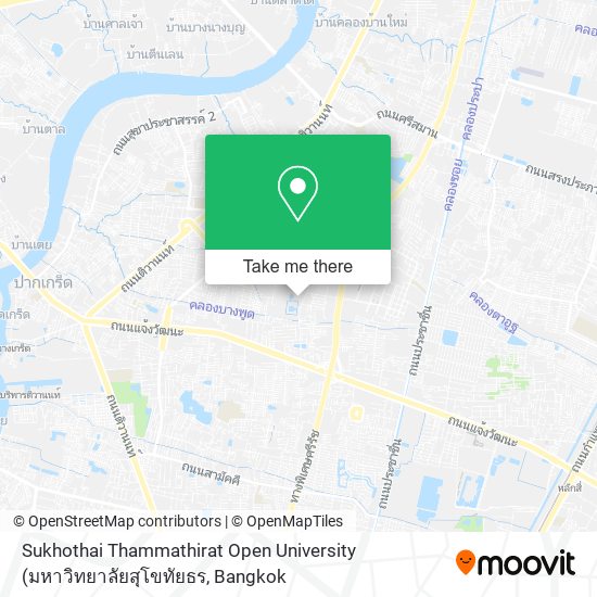 Sukhothai Thammathirat Open University map
