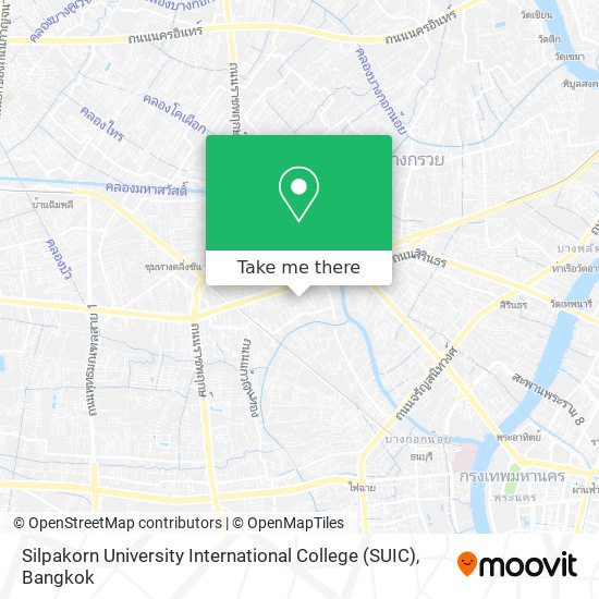 Silpakorn University International College (SUIC) map