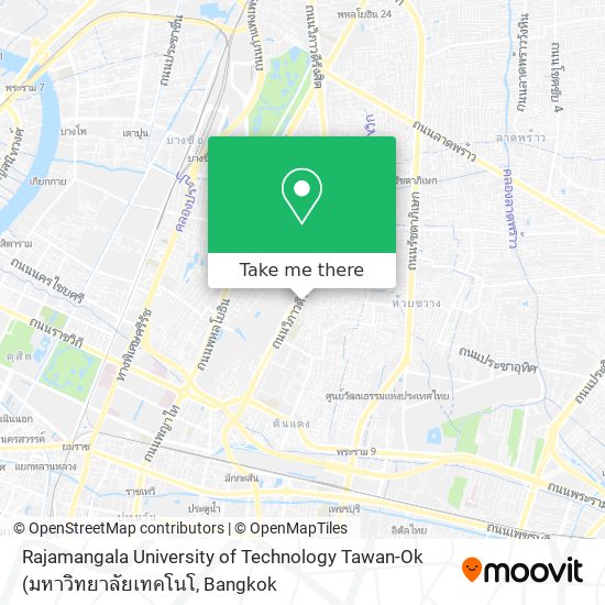 Rajamangala University of Technology Tawan-Ok map