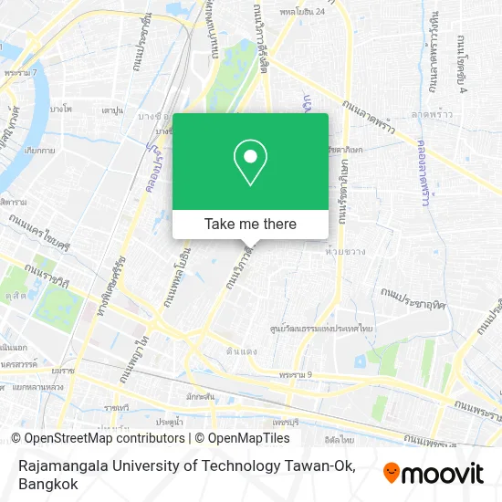 Rajamangala University of Technology Tawan-Ok map