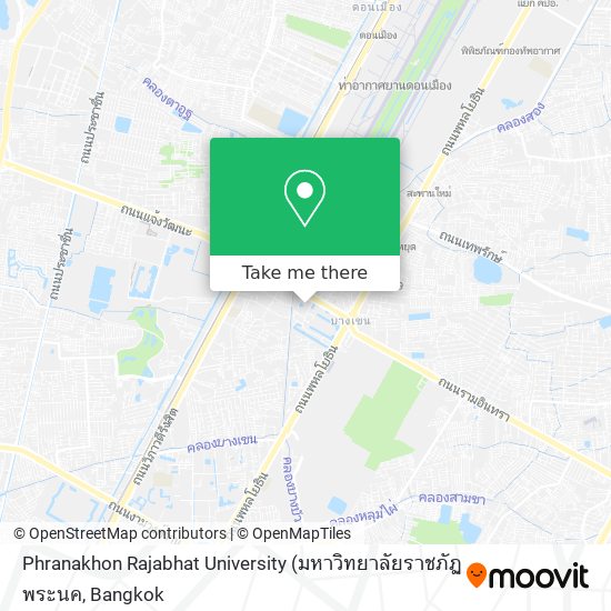 Phranakhon Rajabhat University map