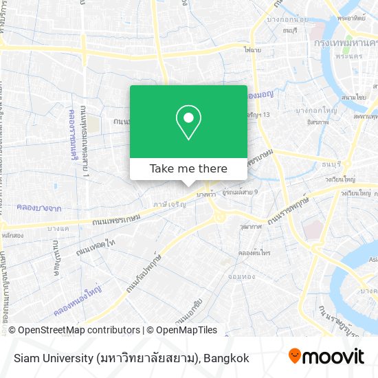 Siam University (มหาวิทยาลัยสยาม) map