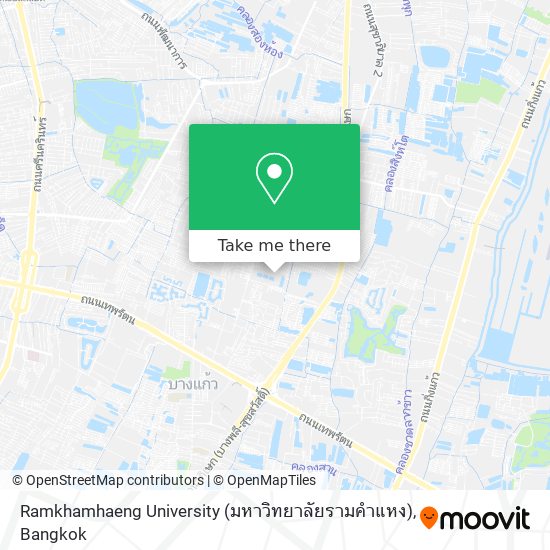 Ramkhamhaeng University (มหาวิทยาลัยรามคำแหง) map