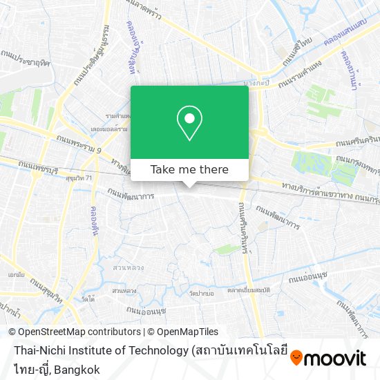 Thai-Nichi Institute of Technology map