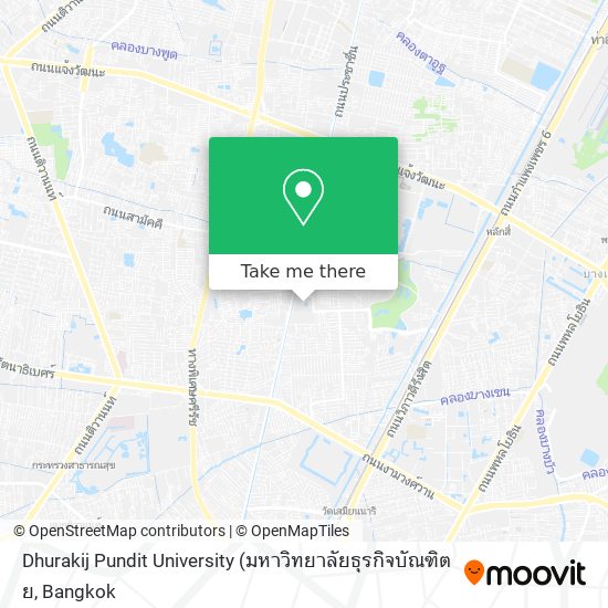 Dhurakij Pundit University map