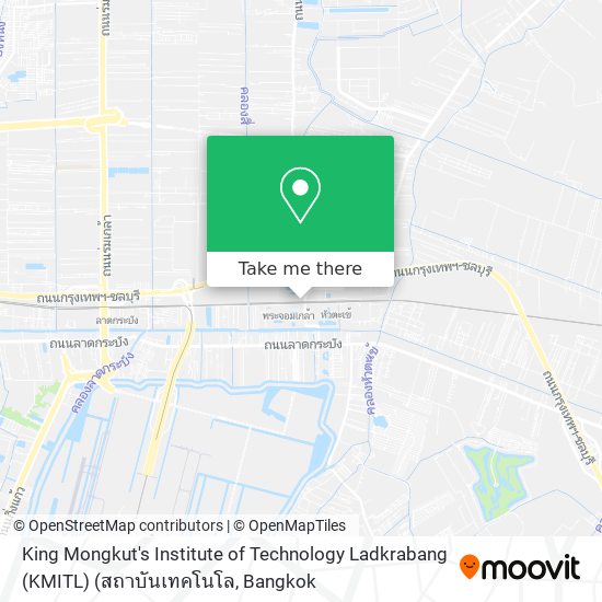 King Mongkut's Institute of Technology Ladkrabang (KMITL) (สถาบันเทคโนโล map