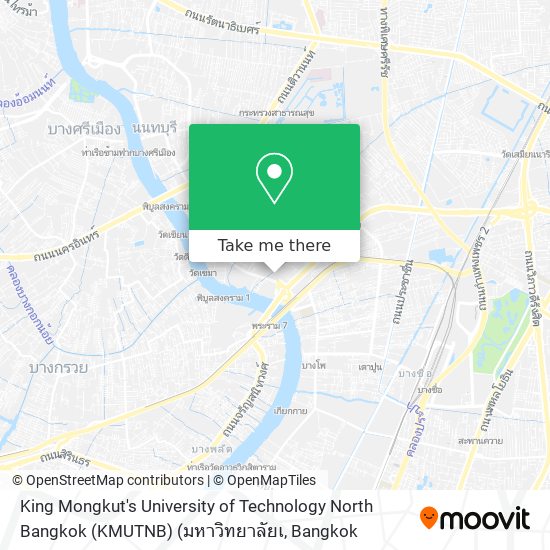 King Mongkut's University of Technology North Bangkok (KMUTNB) (มหาวิทยาลัยเ map