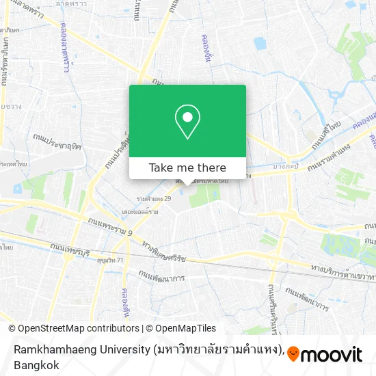 Ramkhamhaeng University (มหาวิทยาลัยรามคำแหง) map