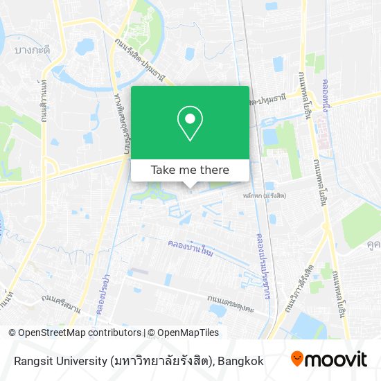 Rangsit University (มหาวิทยาลัยรังสิต) map