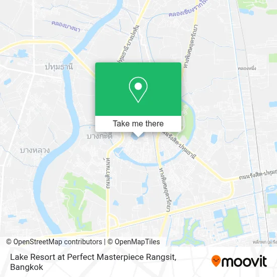Lake Resort at Perfect Masterpiece Rangsit map