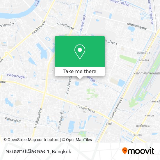 ทะเลสาปเมืองทอง 1 map