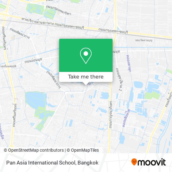 Pan Asia International School map
