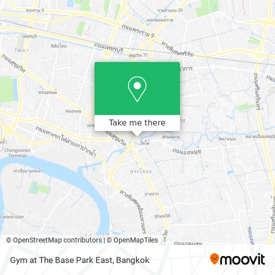 Gym at The Base Park East map