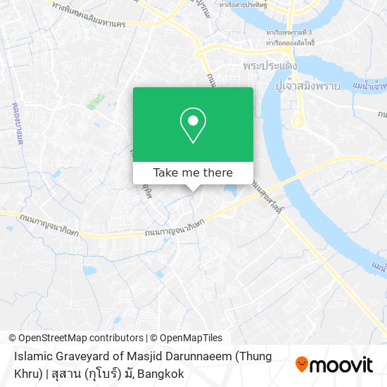 Islamic  Graveyard of Masjid Darunnaeem (Thung Khru) | สุสาน (กุโบร์) มั map