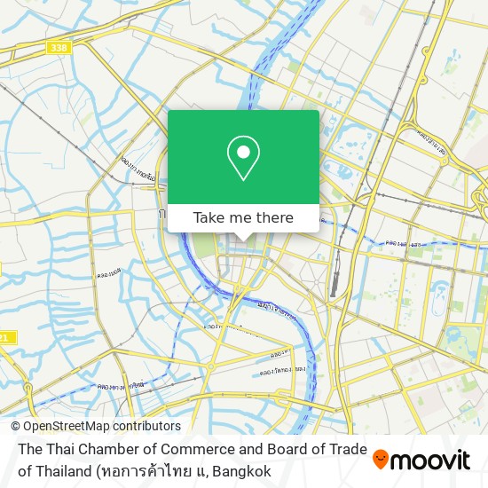 The Thai Chamber of Commerce and Board of Trade of Thailand map