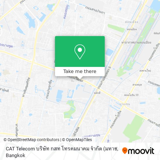 CAT Telecom บริษัท กสท โทรคมนาคม จำกัด map